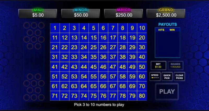 Luật chơi Keno cơ bản cho người mới