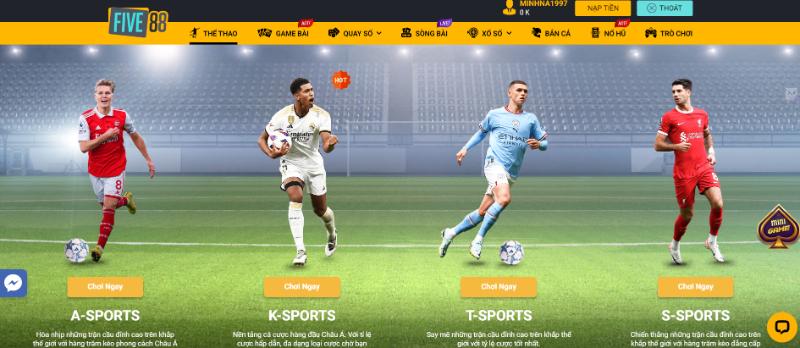 Cá cược thể thao tại Five88